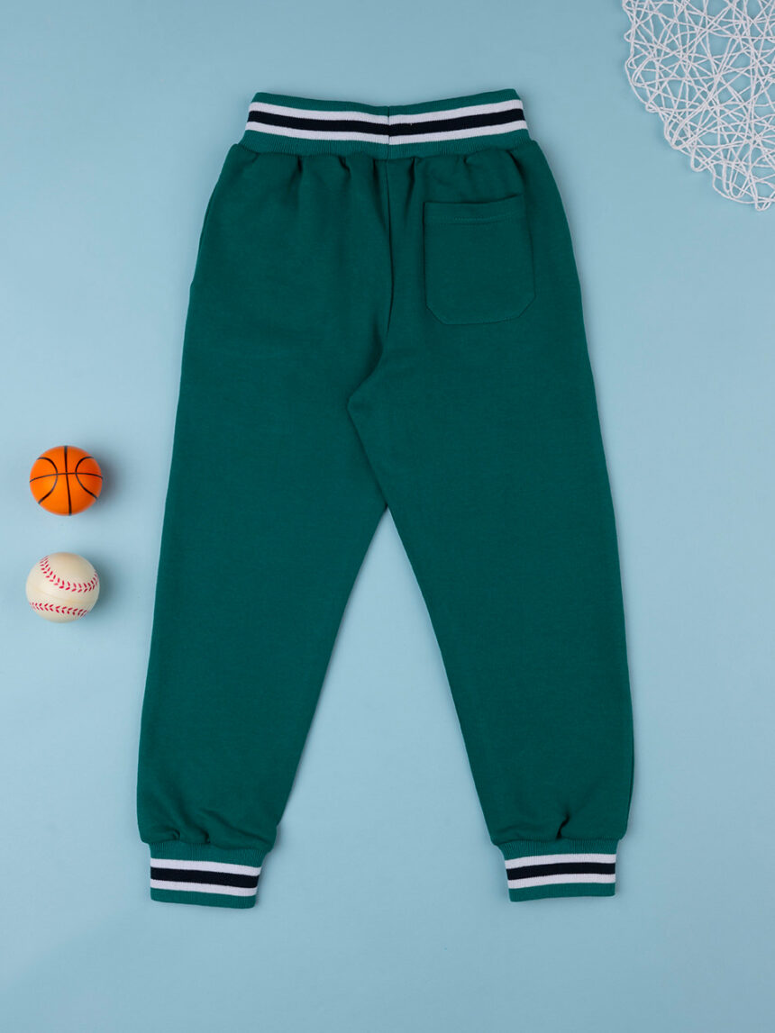 Pantalone lungo verde in felpa da bambino - Prénatal
