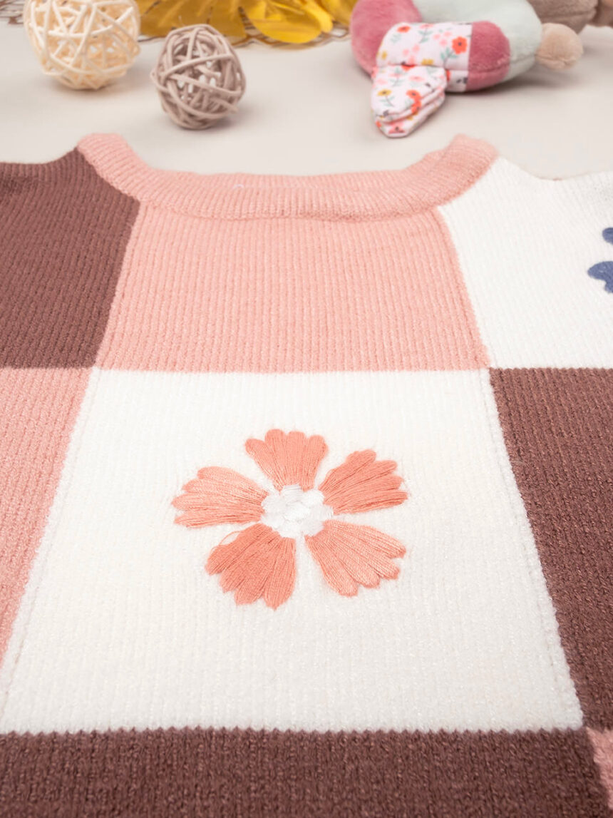Maglione a quadri tricot bambina - Prénatal