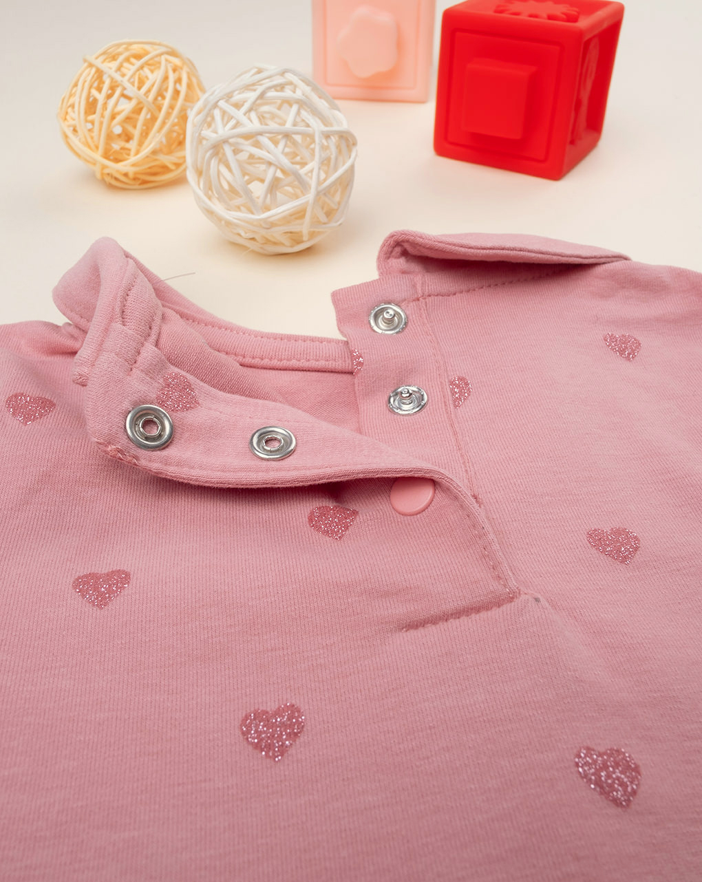 Body rosa maniche lunghe bimba - Prénatal