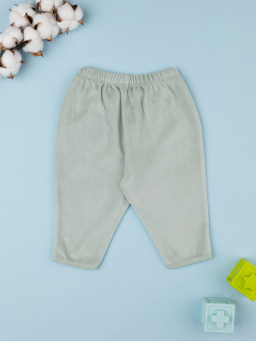 Pantalone ciniglia bimbo verde - Prénatal