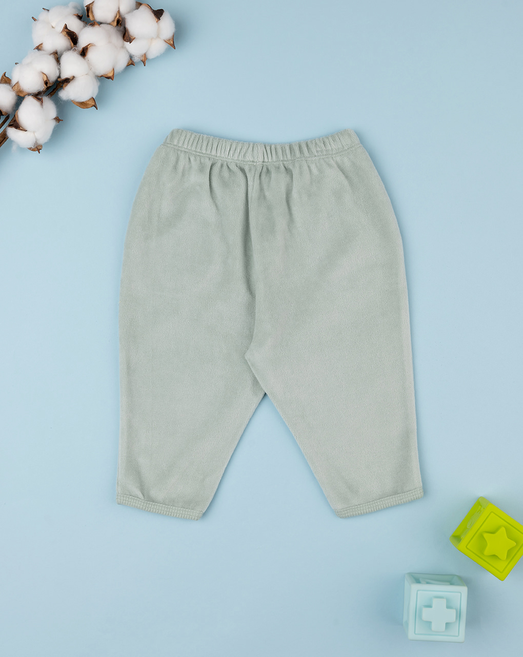 Pantalone ciniglia bimbo verde - Prénatal