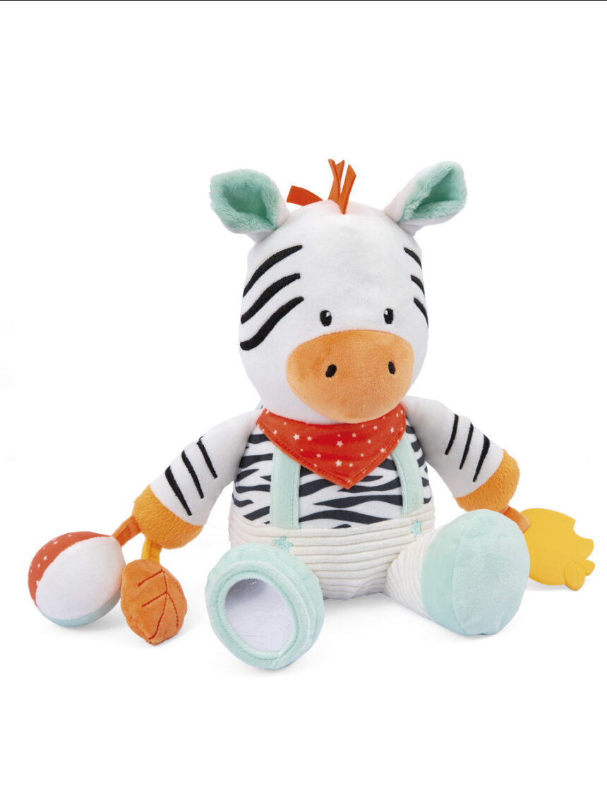 Zaki zebra peluche attività 25cm  - soft toys - Baby Smile