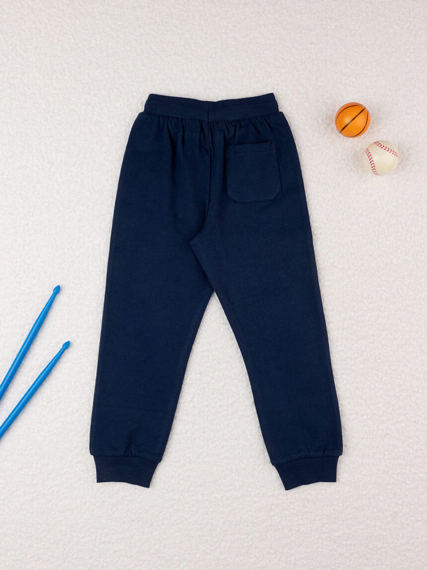 Pantalone lungo blu in felpa da bambino - Prénatal
