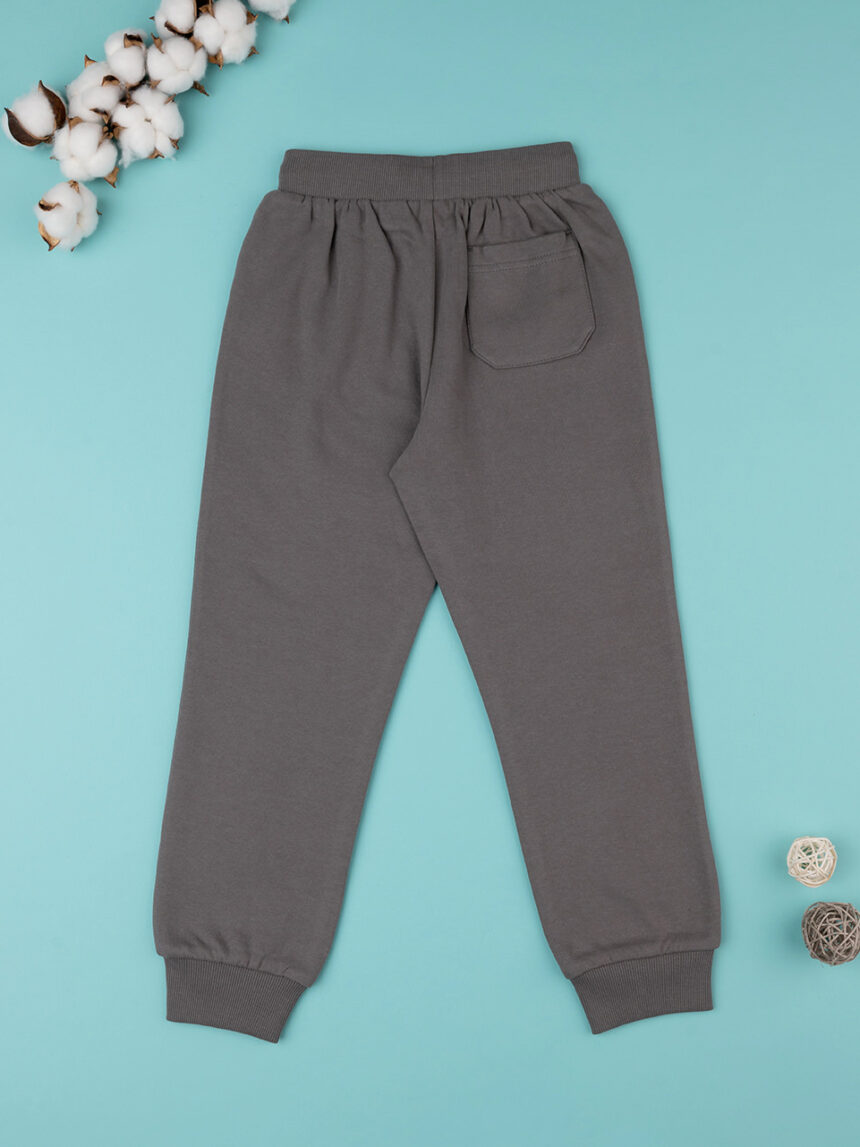 Pantalone felpato bimbo grigio - Prénatal
