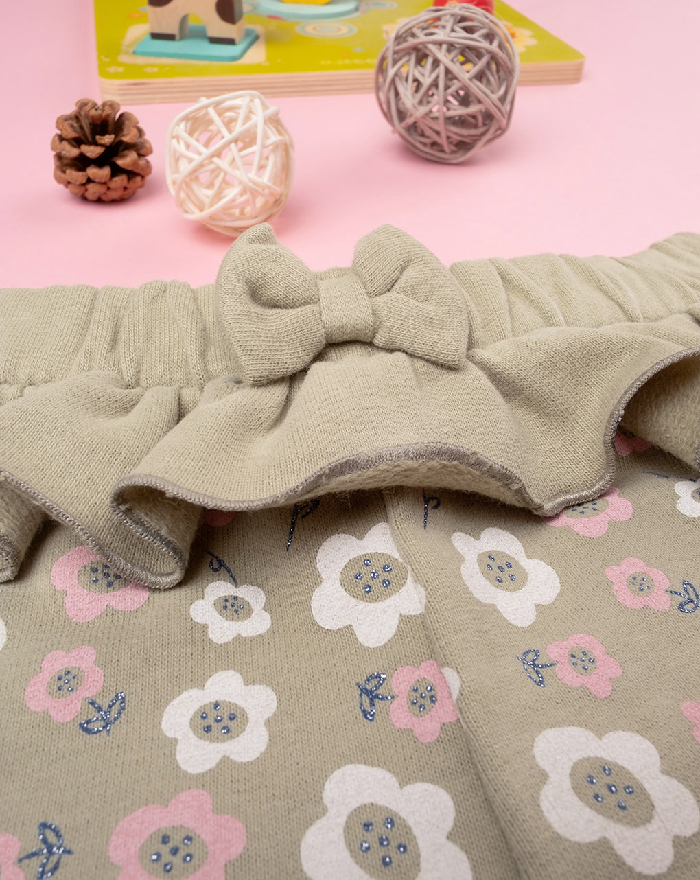 Pantalone bimba verde stampato - Prénatal