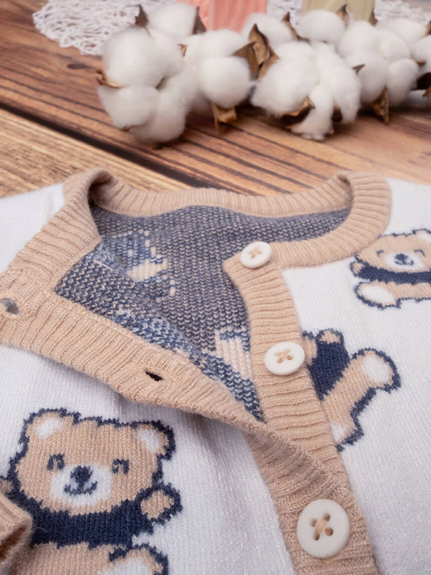 Cardigan tricot neonato "orsetti" - Prénatal