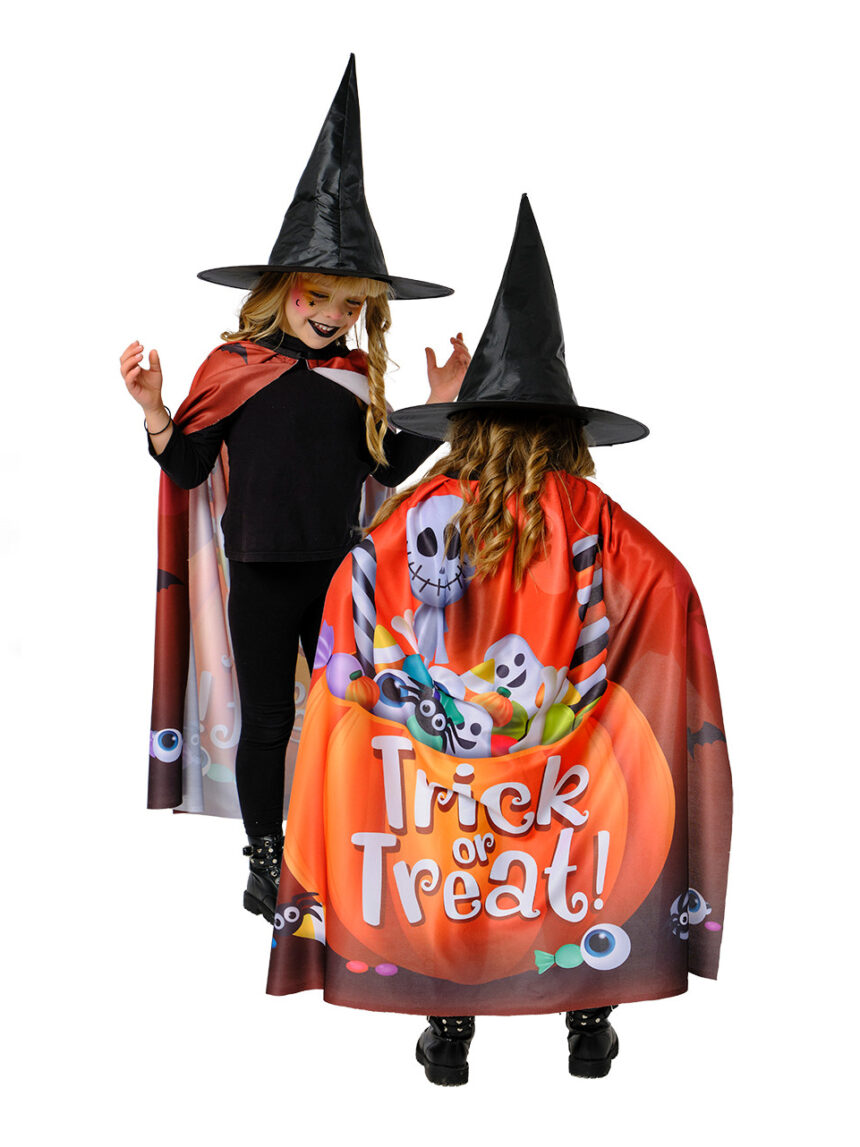 Halloween set strega caramelle 4/7 anni: mantello + cappello - rubie's - Rubie's