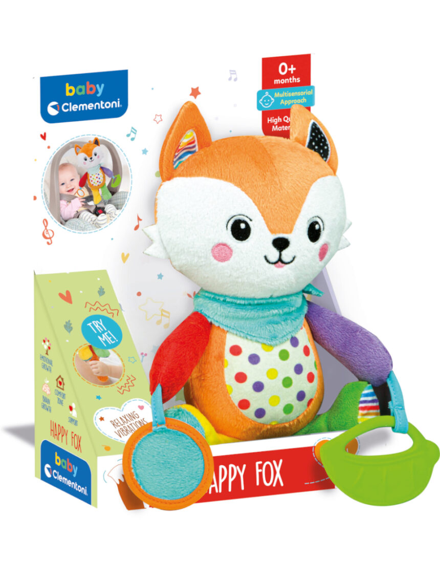 Happy fox activity plush 0/36 mesi - clementoni - Baby Clementoni