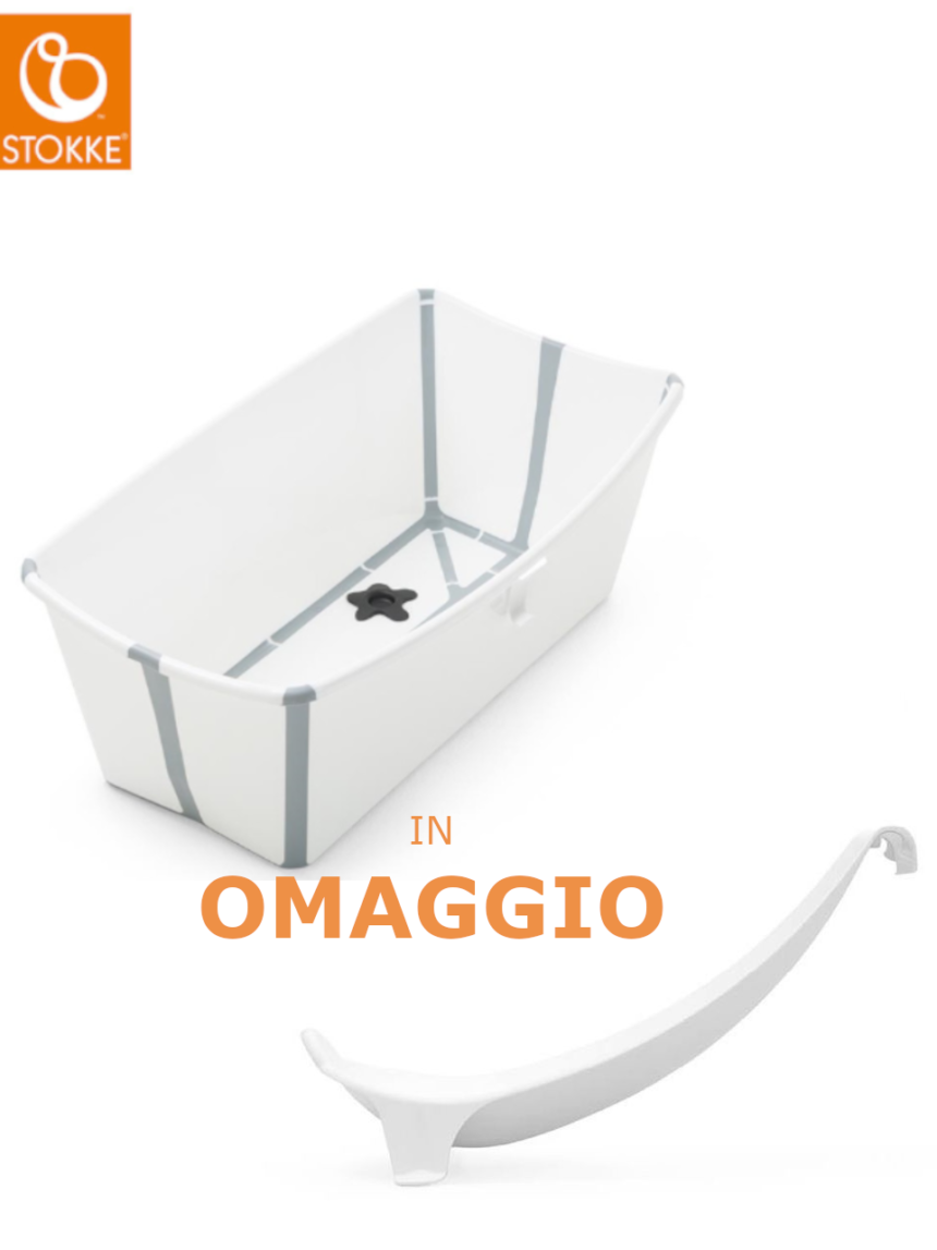 Flexi bath white + supporto in omaggio - stokke® - Stokke