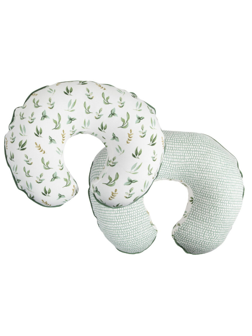 Nursing pillow - organic - green leaves - boppy - Boppy