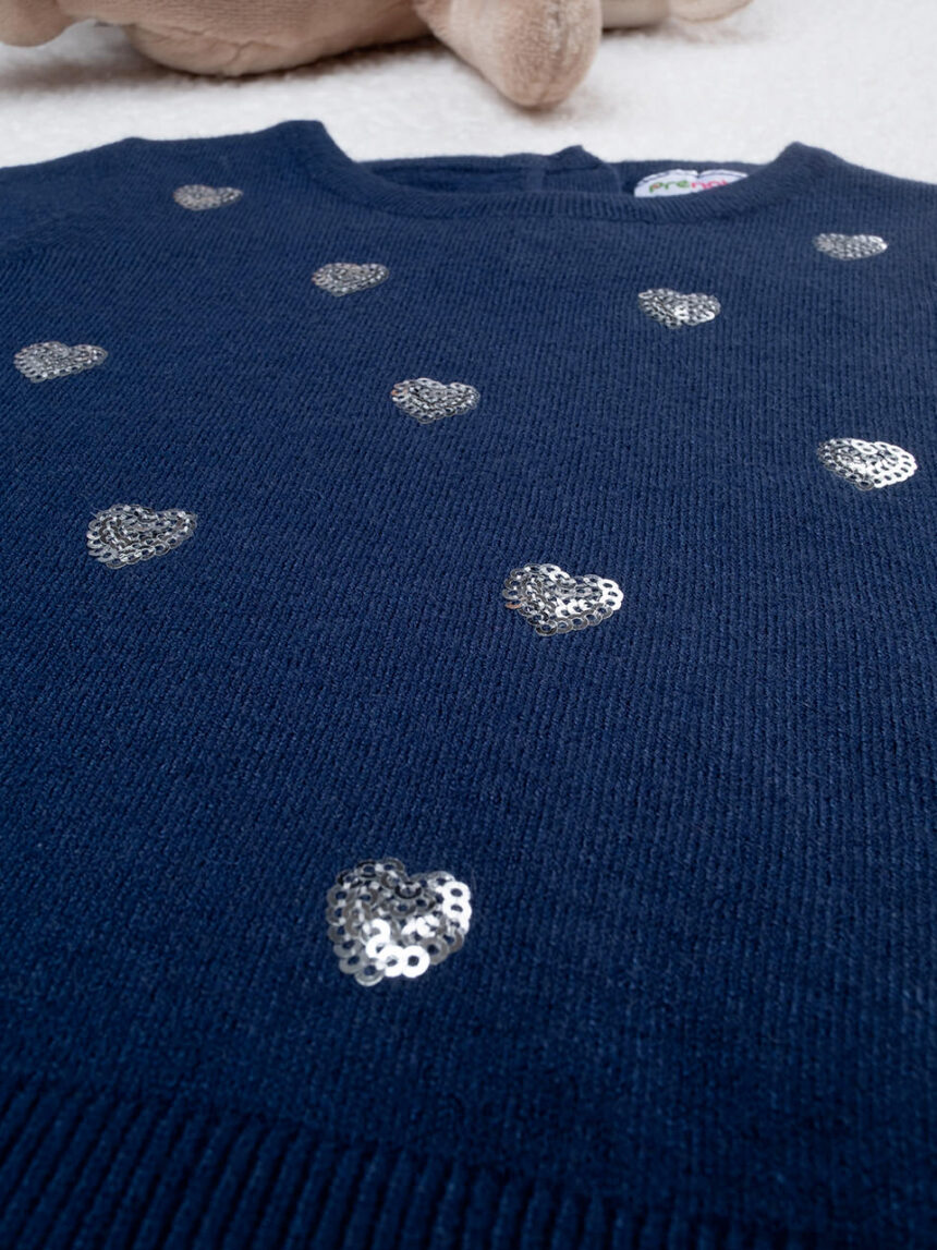 Maglia in tricot bimba con paillettes - Prénatal