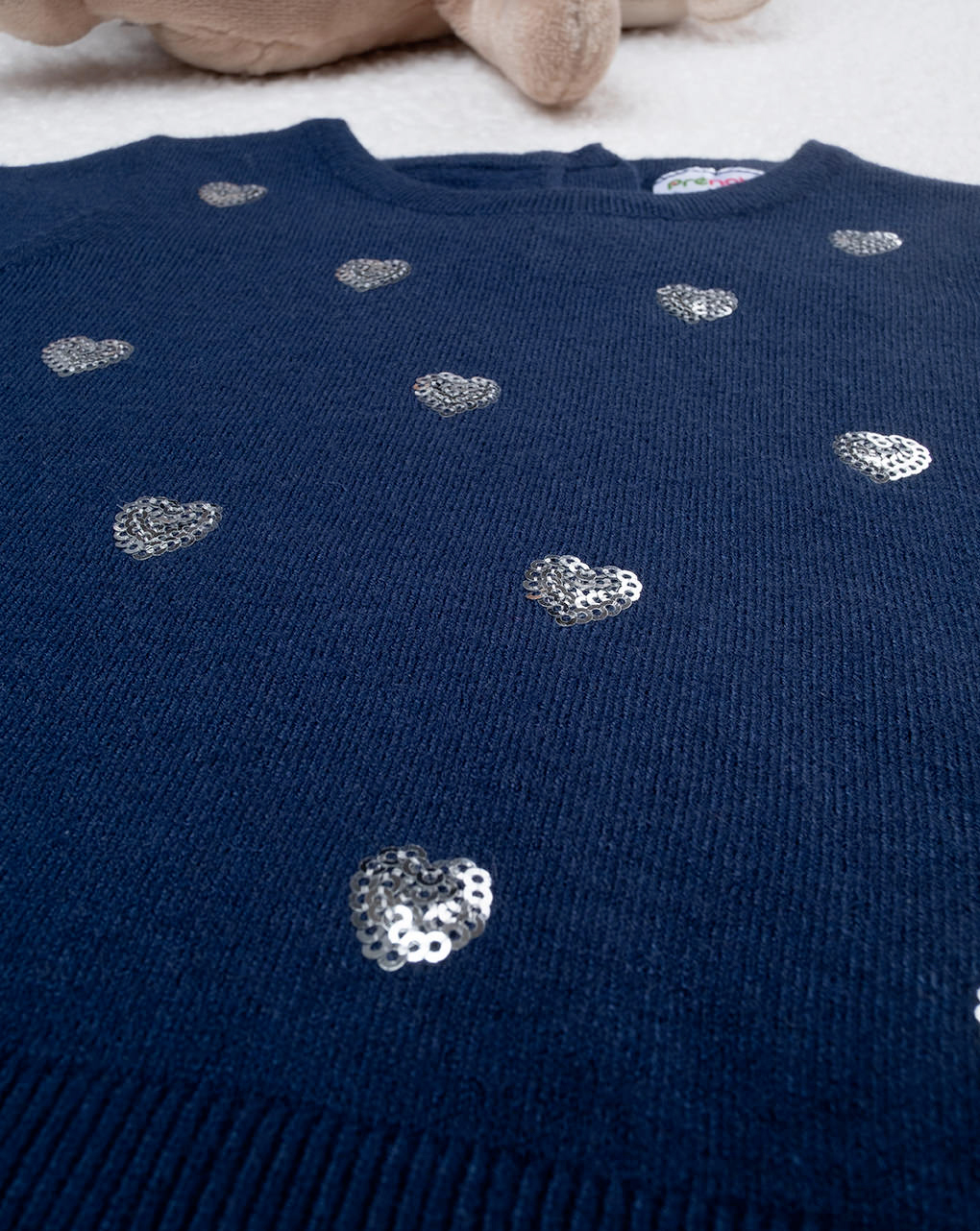 Maglia in tricot bimba con paillettes - Prénatal