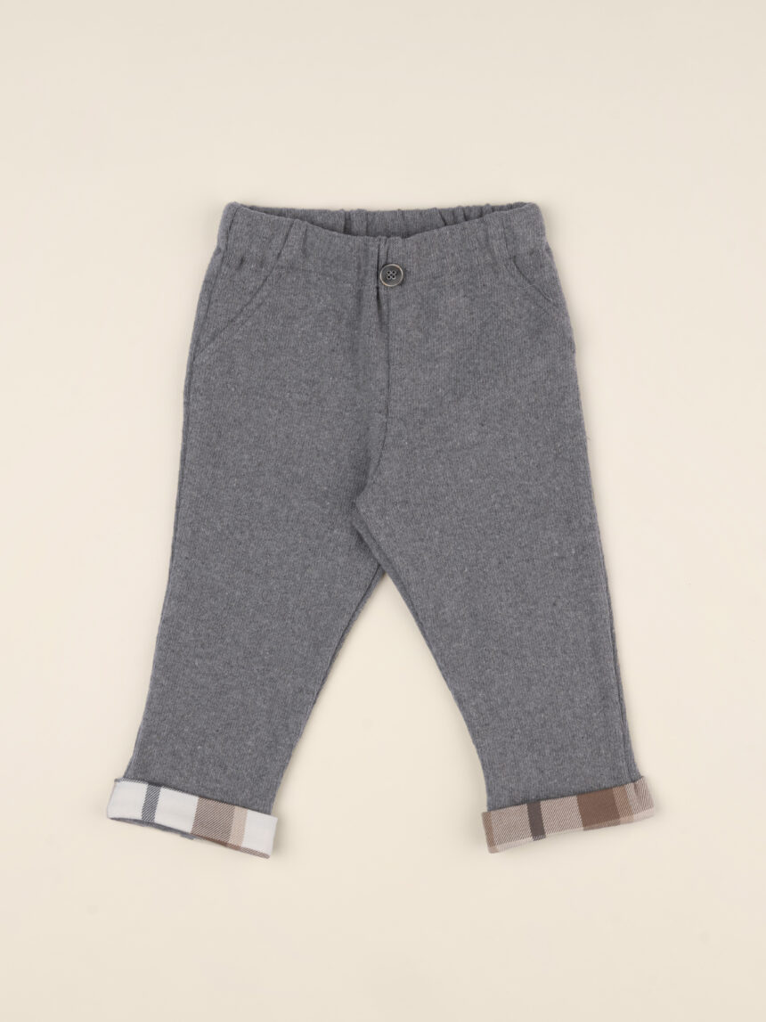 Pantalone bimbo felpa grigio - Prénatal