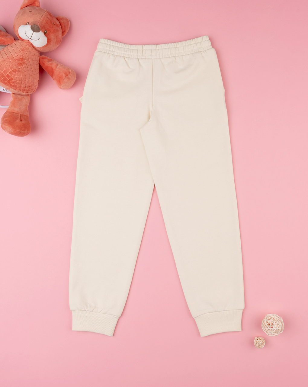Pantalone panna in felpa bambina - Prénatal