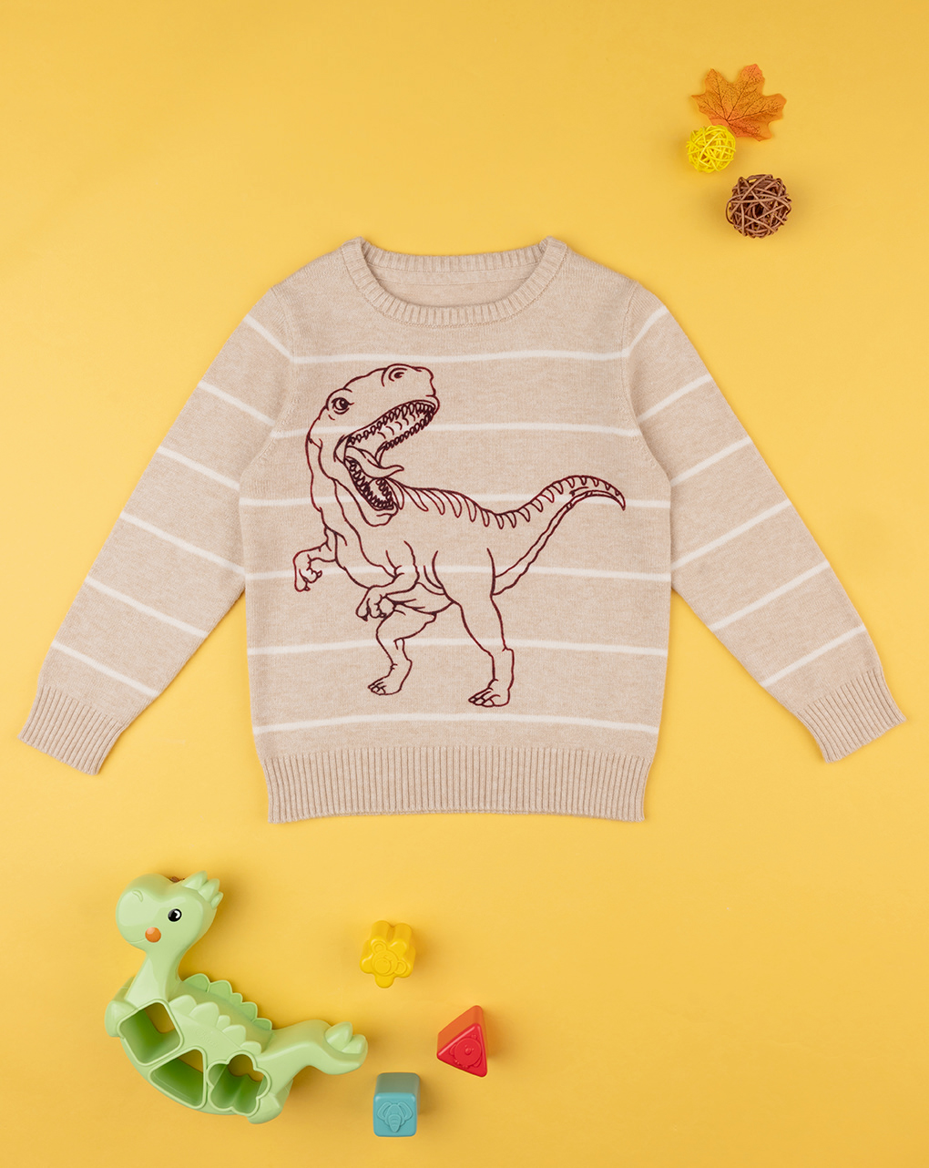 Maglia tricot bambino "dinosrauro"