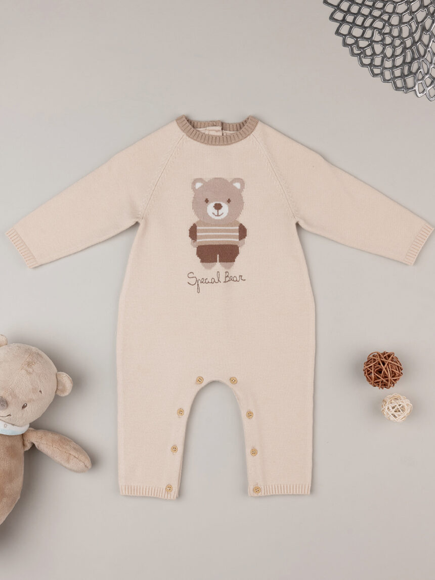 Tutina tricot neonato "my teddy" - Prénatal