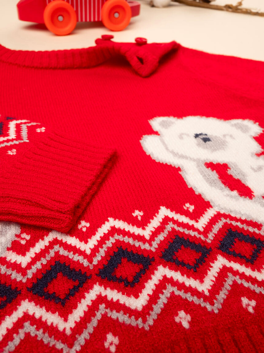 Maglione tricot bimbo rosso - Prénatal