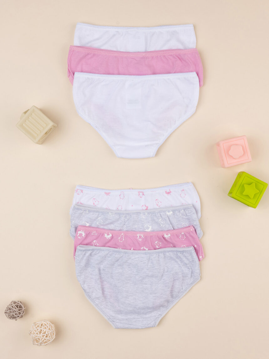 Pack 7 slip bambina "pinguini" - Prénatal