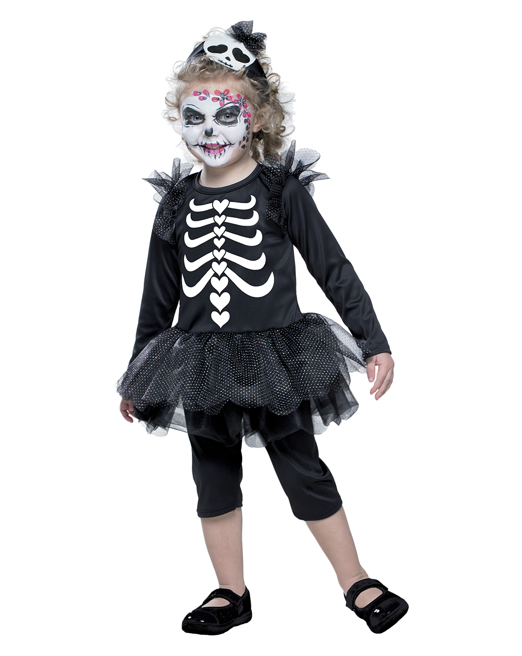 Costume scheletrina baby 2-3 anni - carnaval queen - Carnaval Queen