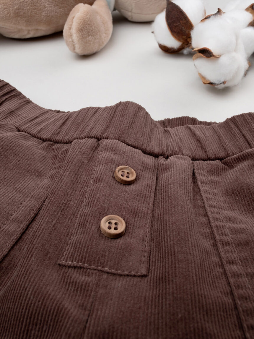 Pantalone marrone in velluto bimbo - Prénatal