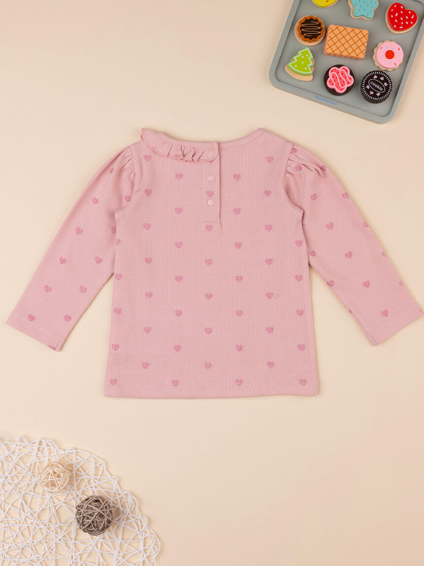 T-shirt costina bimba rosa - Prénatal