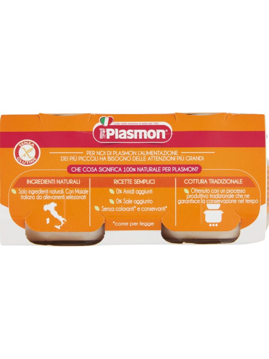 Plasmon - Omogeneizzato Pollo - Vitello - 4x80g - Bimbostore