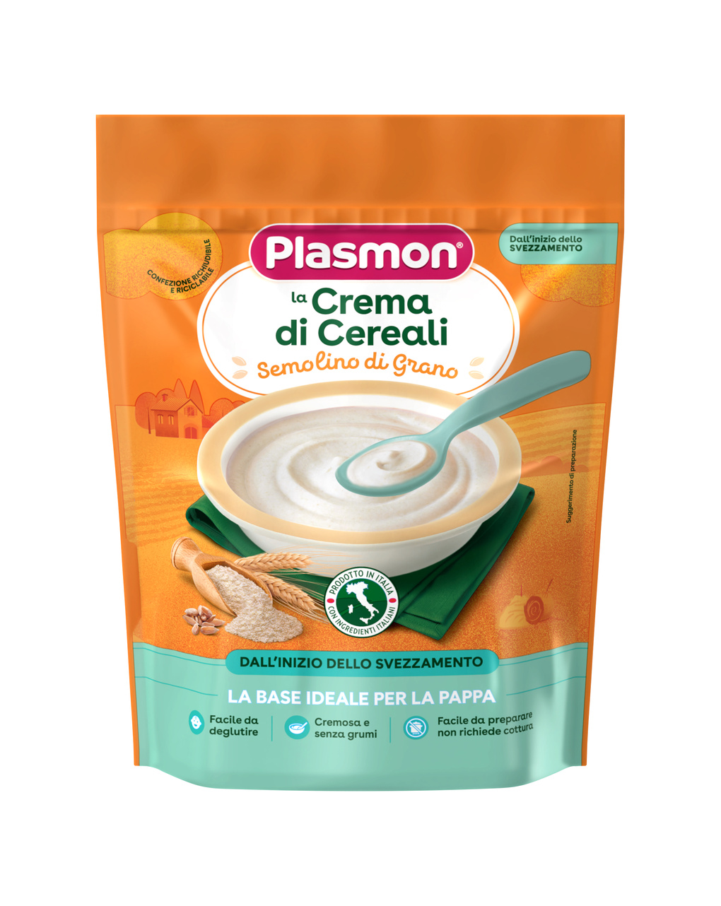 Crema di cereali semolino di grano 200gr - plasmon