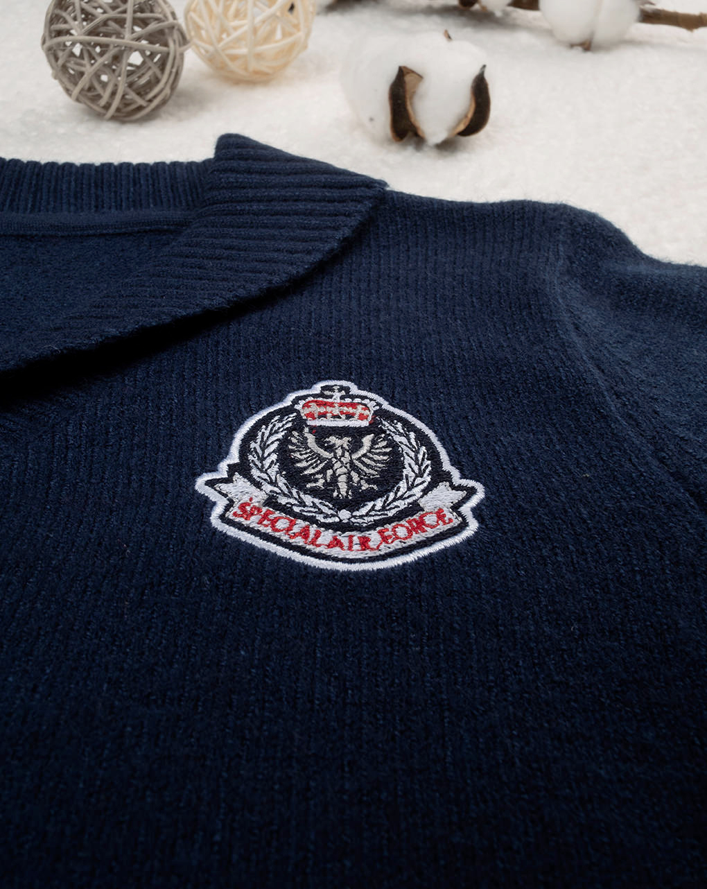 Cardigan tricot bimbo blu rombi - Prénatal