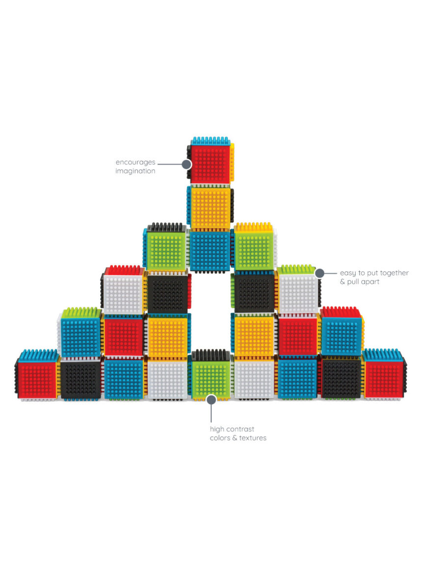 Press&stay blocchi sensoriali 6+ m - infantino - Infantino