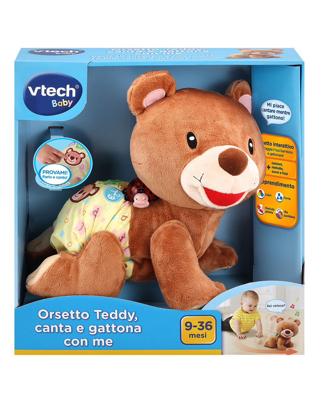 L'orsetto teddy - canta e gattona con me 9-36 mesi - vtech - VTECH