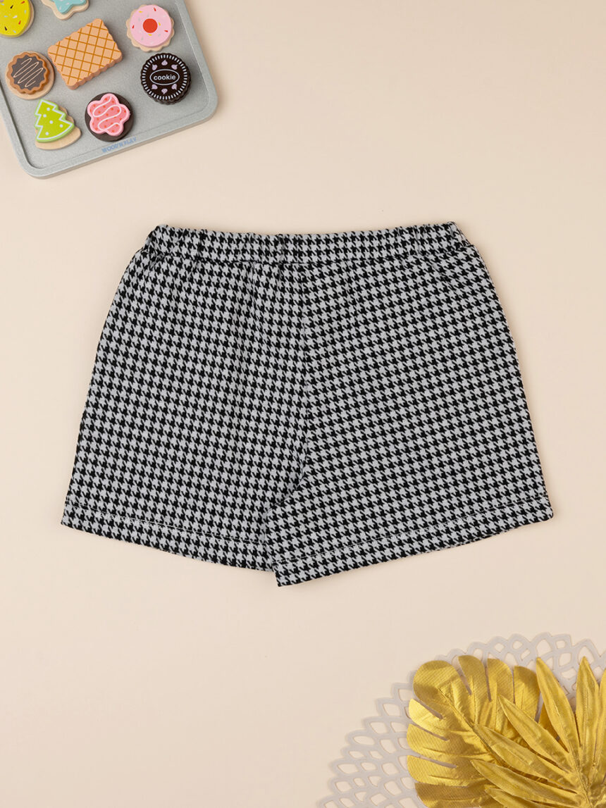 Short bimba punto milano nero - Prénatal