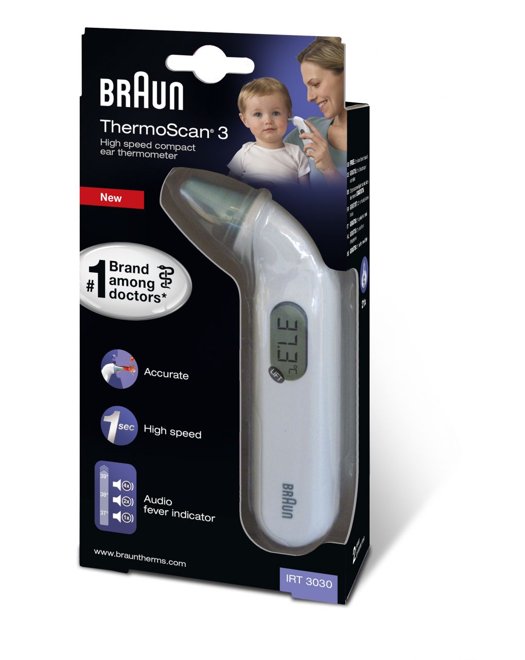 Termometro auricolare thermoscan 3 - braun - Braun