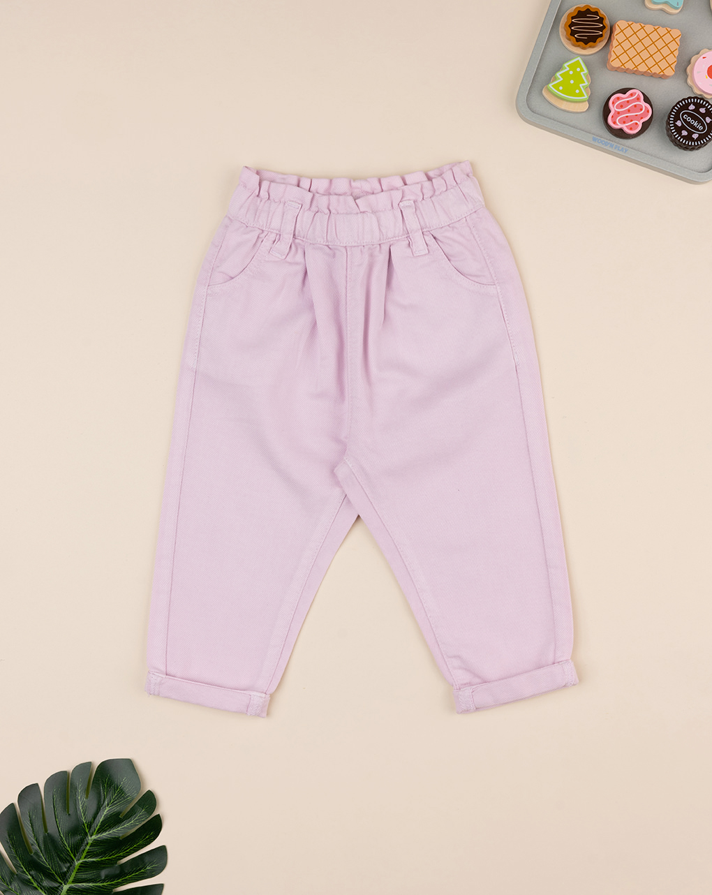 Pantalone twill bimba rosa - Prénatal