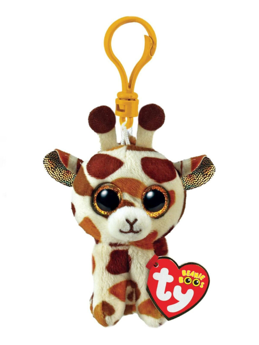 Anello porta chiavi di peluche - beanie boos clips - giraffa stilts - ty - TY