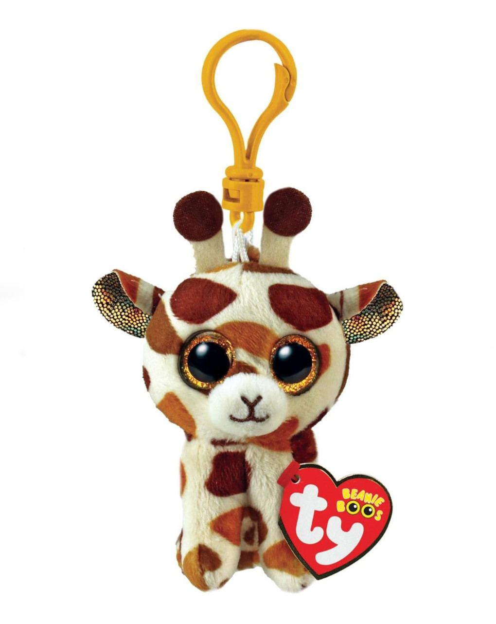 Anello porta chiavi di peluche - beanie boos clips - giraffa stilts - ty