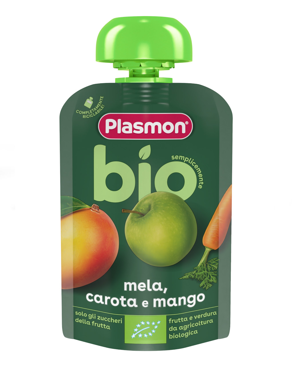 Pouch mela carota e mango bio 100gr - plasmon - Plasmon