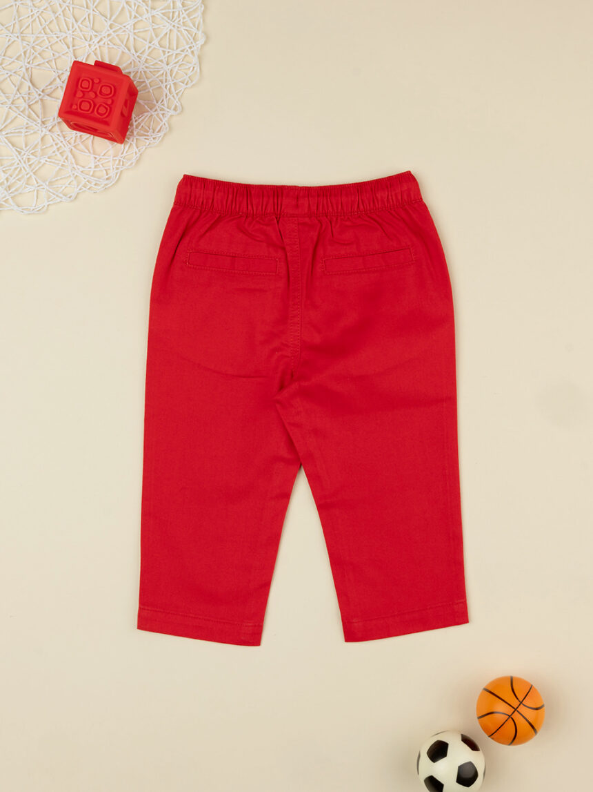 Pantalone bimbo rosso - Prénatal