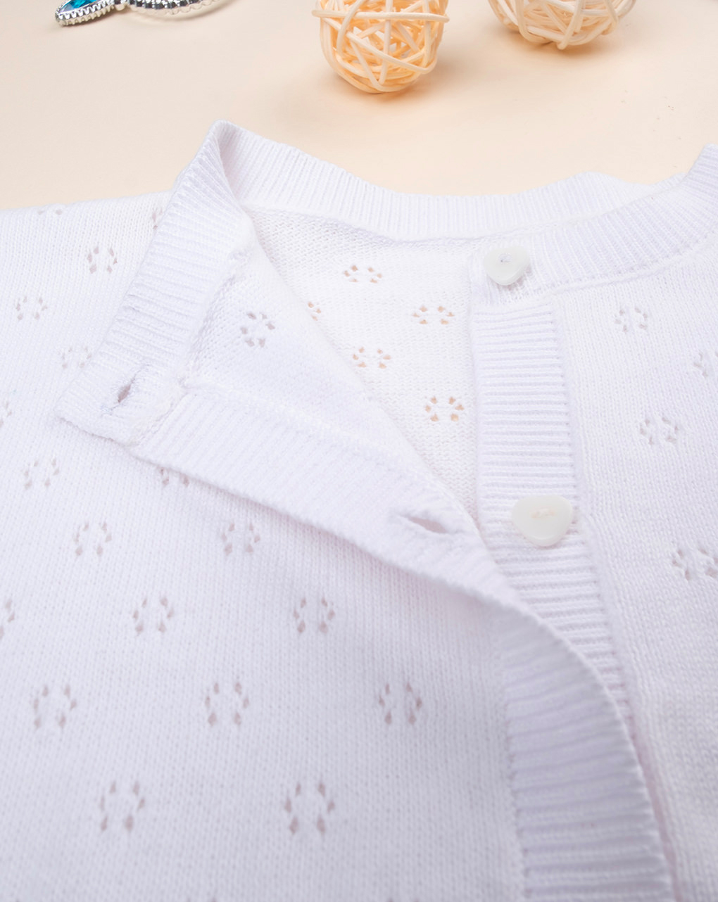Cardigan bianco tricot bambina - Prénatal