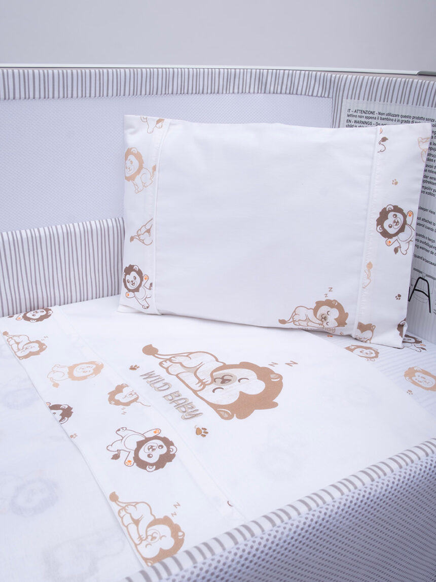 Completo lenzuola Andy e Helen carrozzina/culla (passeggino) con disegno  stelle stampato 100% cotone. C050