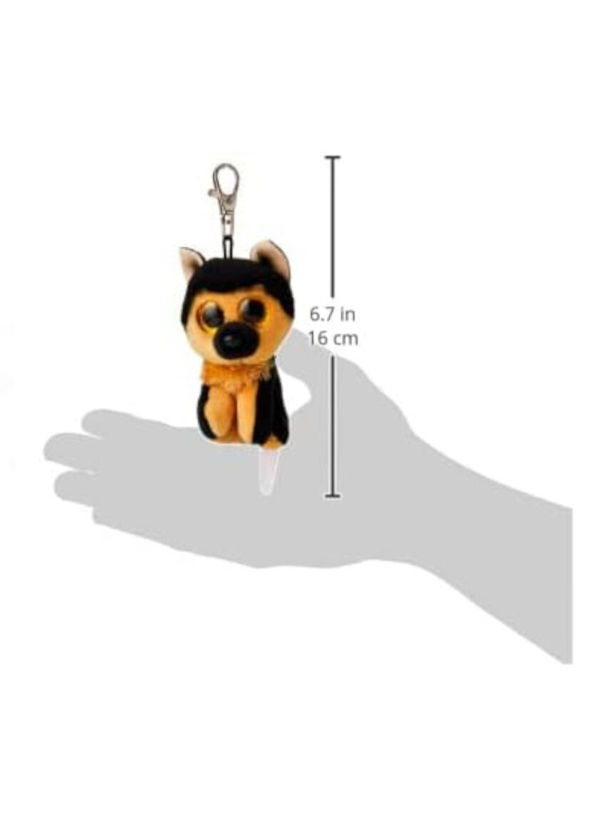 Anello porta chiavi di peluche - beanie boos clips - cane pastore tedesco spirit - ty - TY