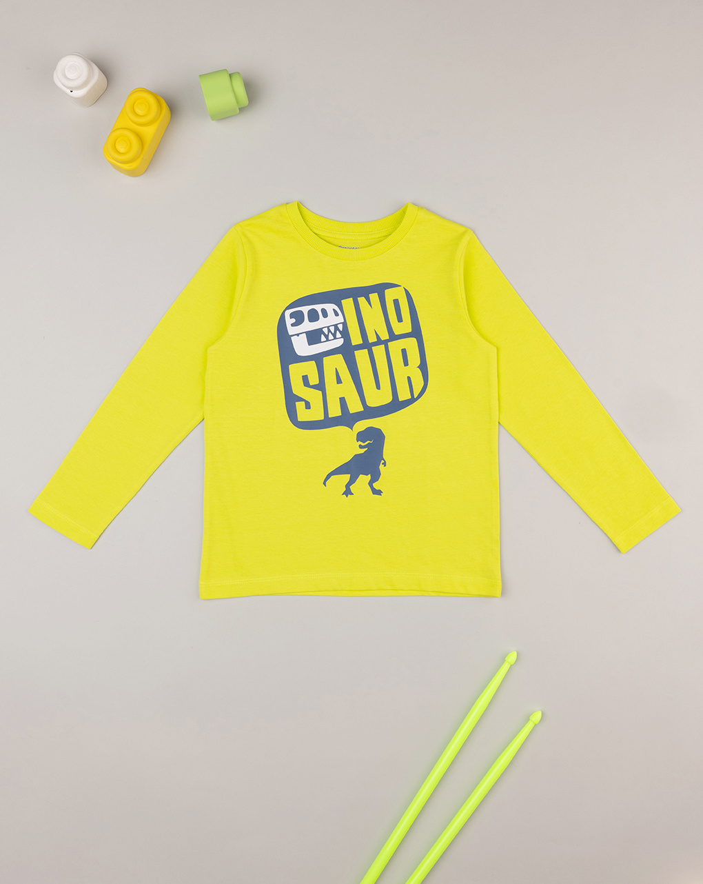T-shirt bimbo gialla con stampa - Prénatal
