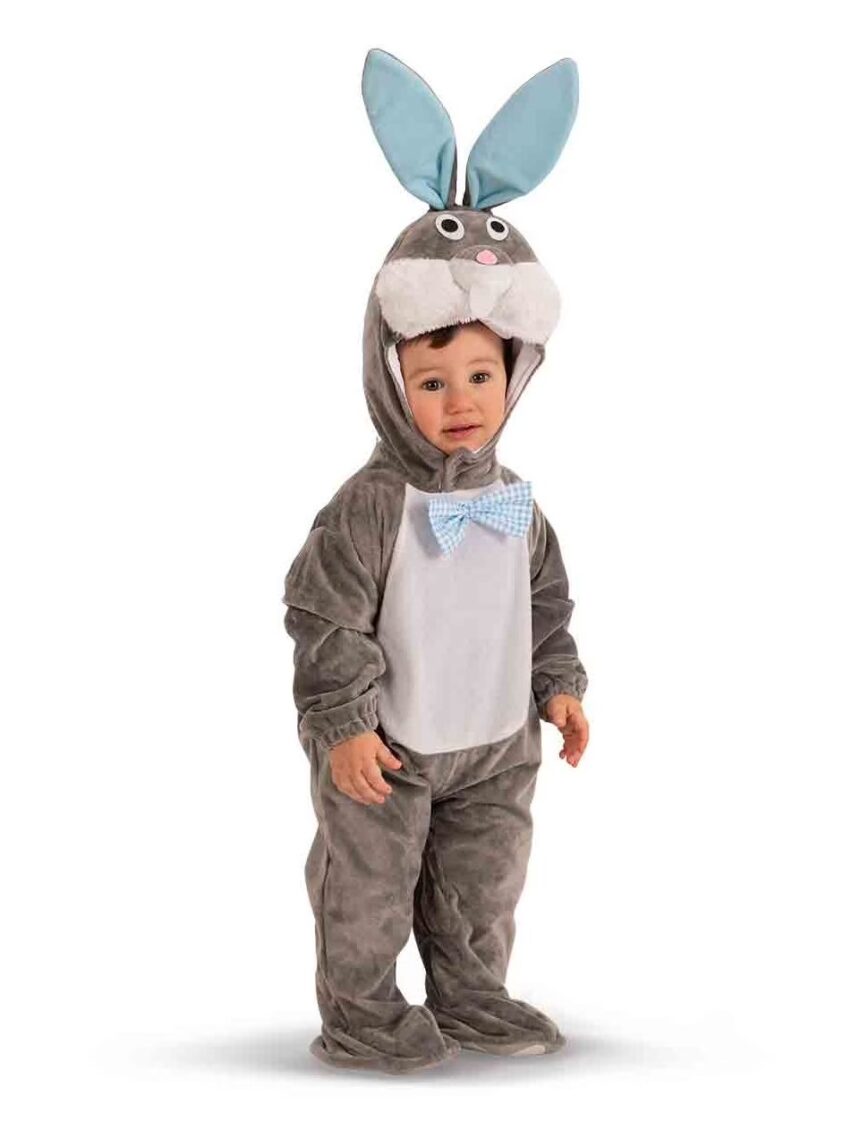 Tutina coniglietto in pelliccetta con cappuccio (6/12 mesi) - colori assortiti - carnival toys - Carnival Toys