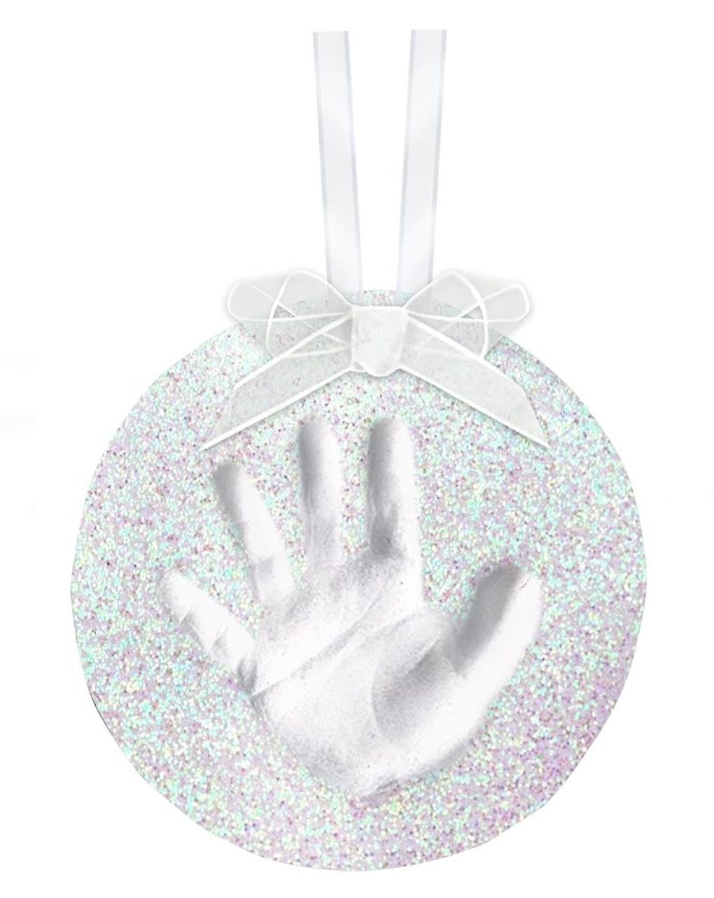 Impronta piedino/mani bimbo da appendere glitter - pearhead