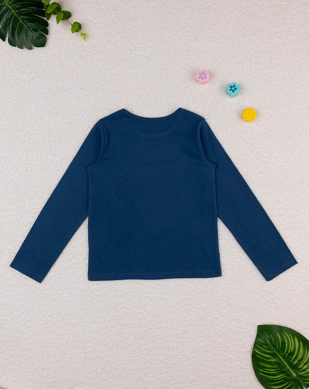 T-shirt blu maniche lunghe bambina - Prénatal