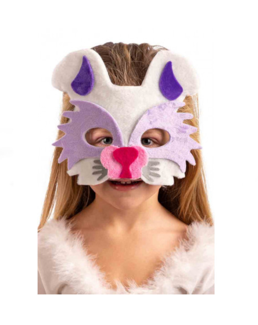 Maschera coniglietto bimbo in vellutino - carnival toys