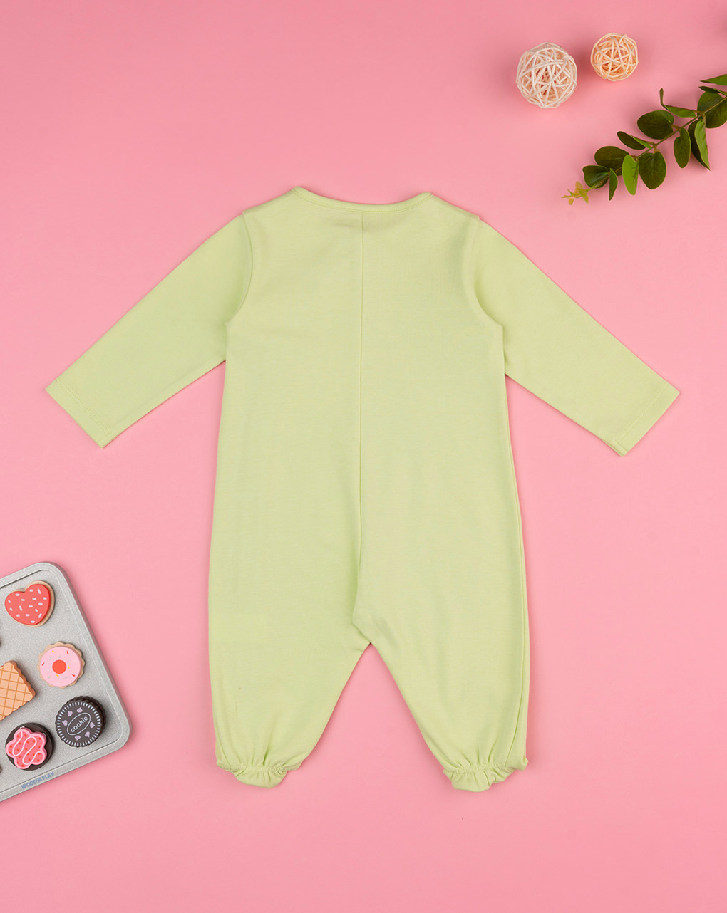 Tutina verde con stampa neonata - Prénatal