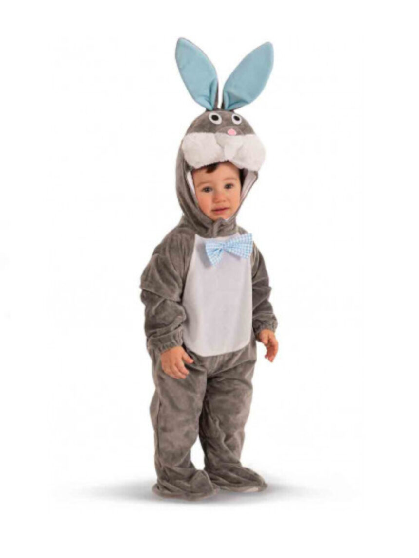 Tutina coniglietto in pelliccetta con cappuccio (6/12 mesi) - colori assortiti - carnival toys - Carnival Toys