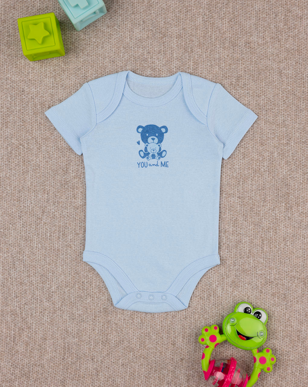 Body azzurro neonato con stampa - Prénatal