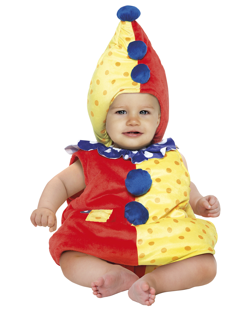 Costume baby clown 6/12 mesi - carnaval queen - Carnaval Queen