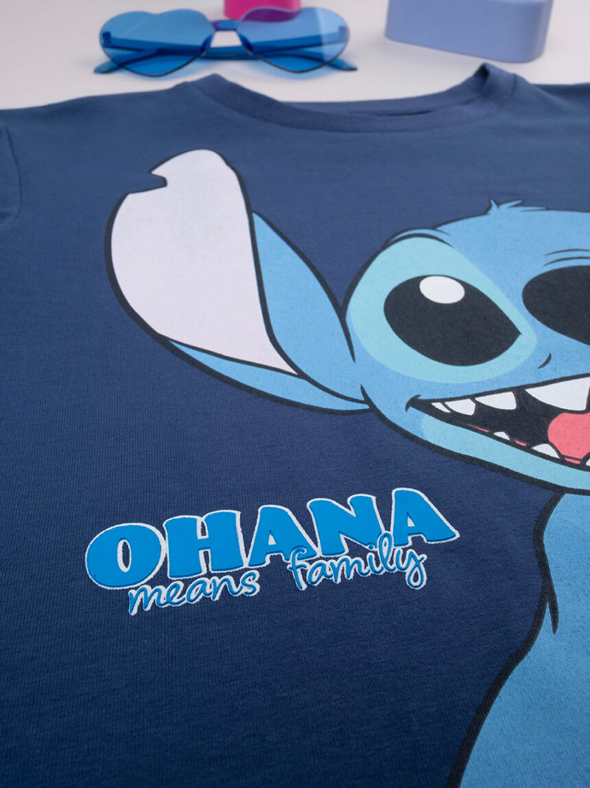 T-shirt mini me bambino blu "stitch" - Prénatal